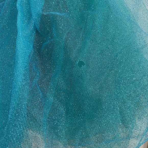 Costume Gallery Girls Beaded Tutu Size MC Teal Blue Green Floral Tulle Sequin - Picture 7 of 11